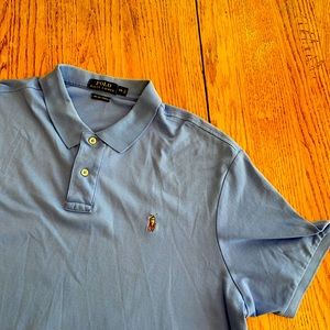 POLO BY RALPH LAURENS MEN’S 2XL XXL BLUE SHIRT EUC